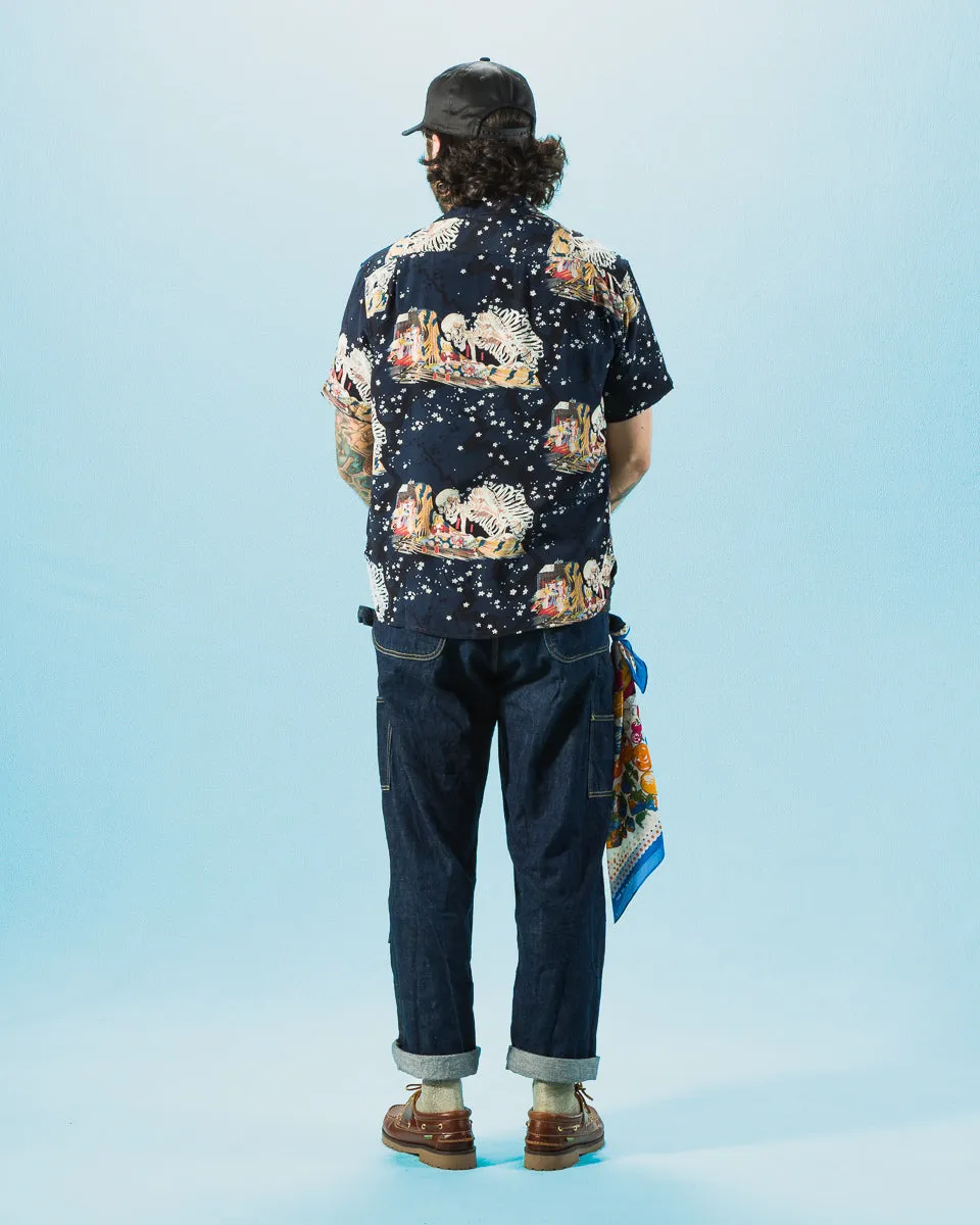 Hawaiian Shirt - Navy Skeleton sold by Standard and Strange product image thumbnail 5