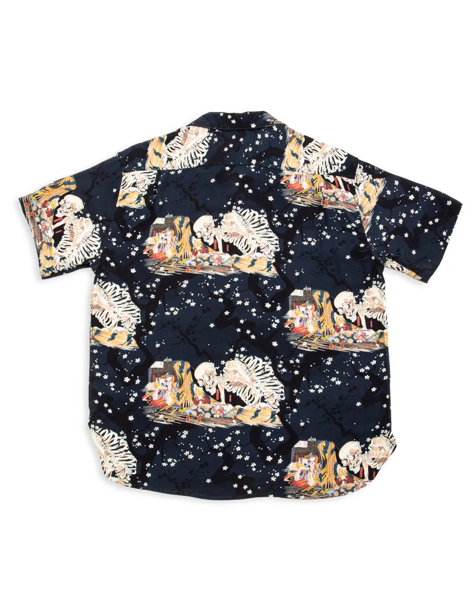 Hawaiian Shirt - Navy Skeleton sold by Standard and Strange product image thumbnail 2