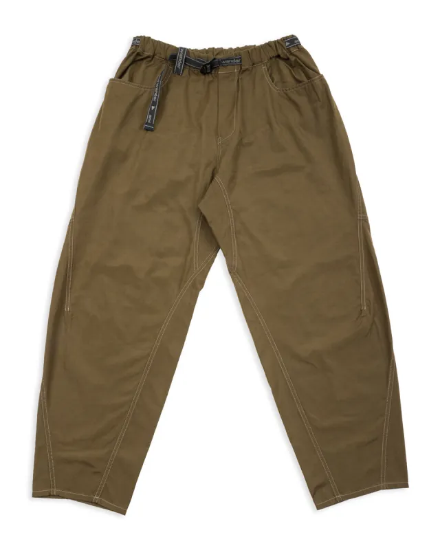 High Count Cloth Wide Pants - Dark Khaki sold by Standard and Strange