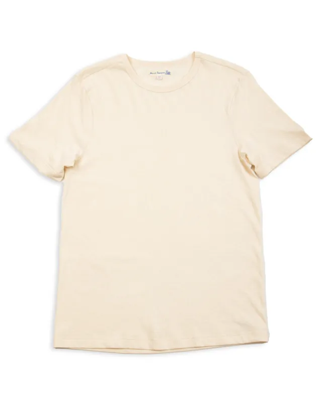 1950s Lightweight Loopwheeled Tee - Nature sold by Standard and Strange