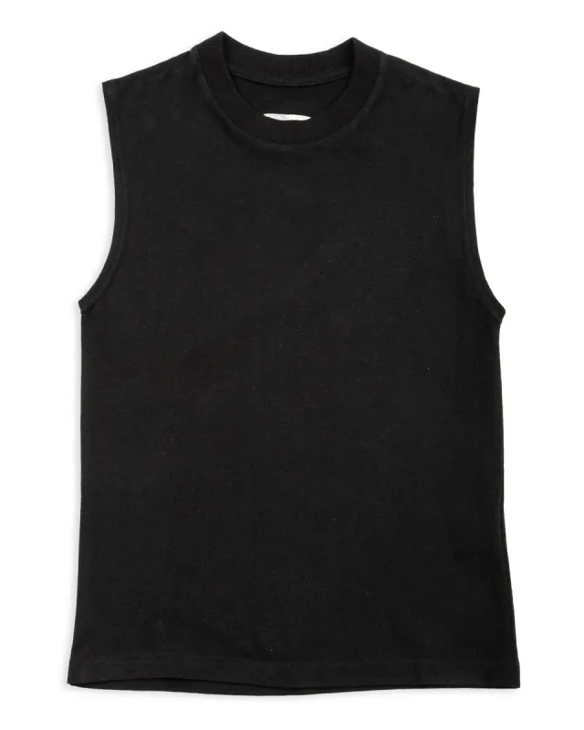W'mens Tank - Black Cotton/Hemp sold by Standard and Strange