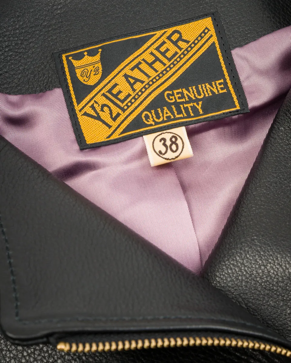 Steer Oil Collarless Jacket (LR-04) - Black sold by Standard and Strange product image thumbnail 4