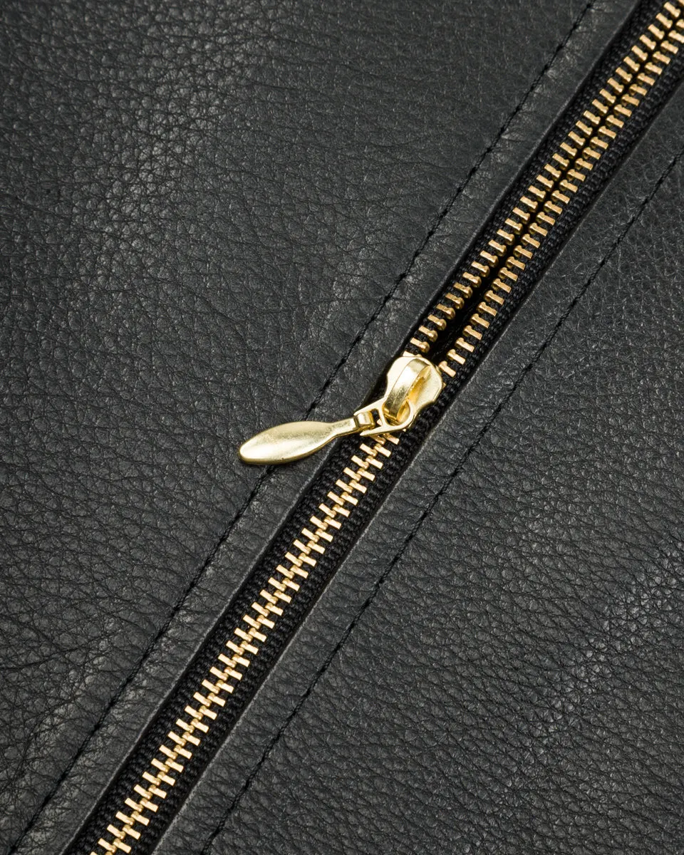 Steer Oil Collarless Jacket (LR-04) - Black sold by Standard and Strange product image thumbnail 5