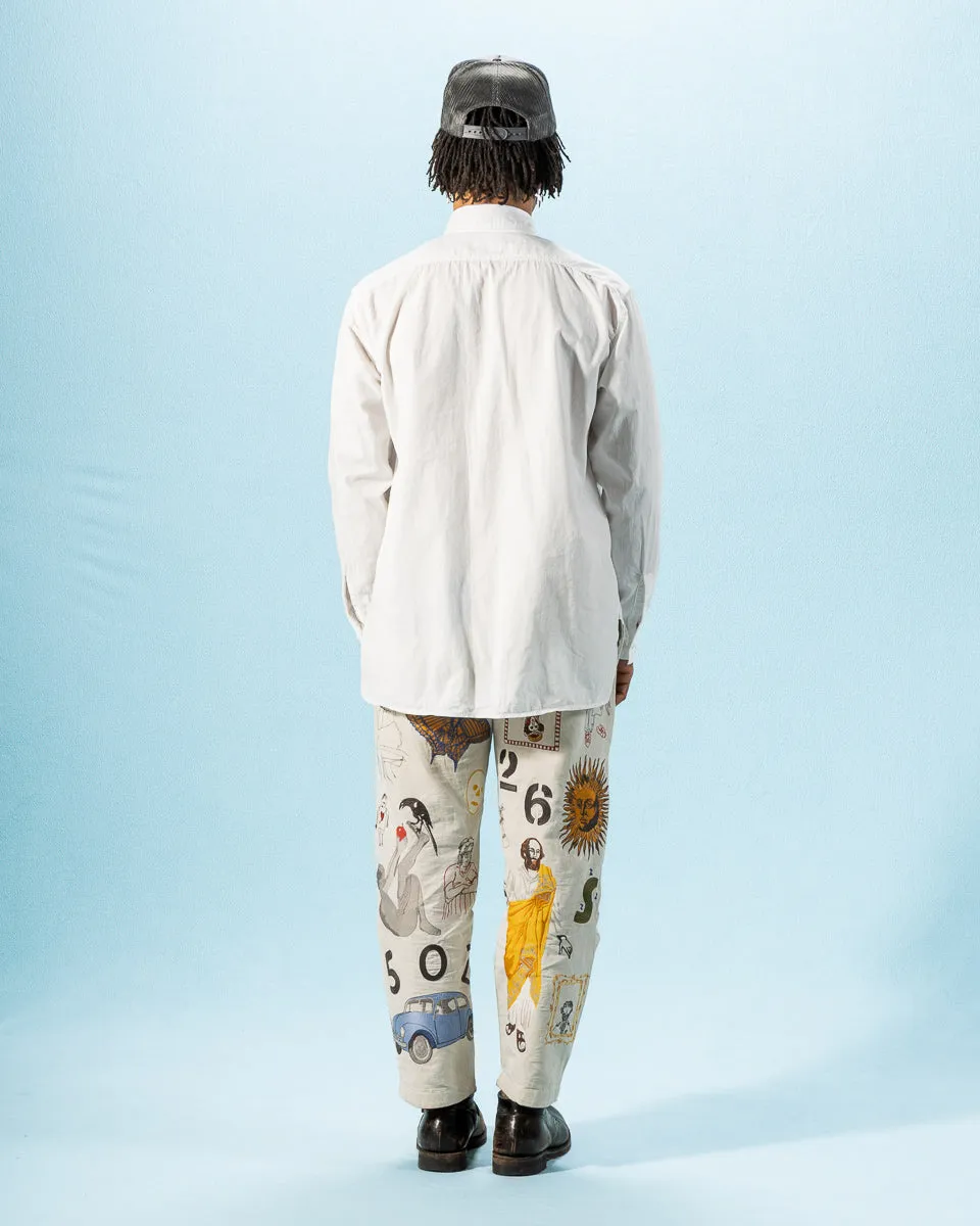 Relax Fit Chambray Work Shirt - White sold by Standard and Strange product image thumbnail 5