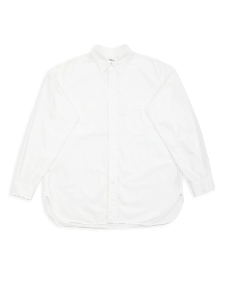 Relax Fit Chambray Work Shirt - White sold by Standard and Strange