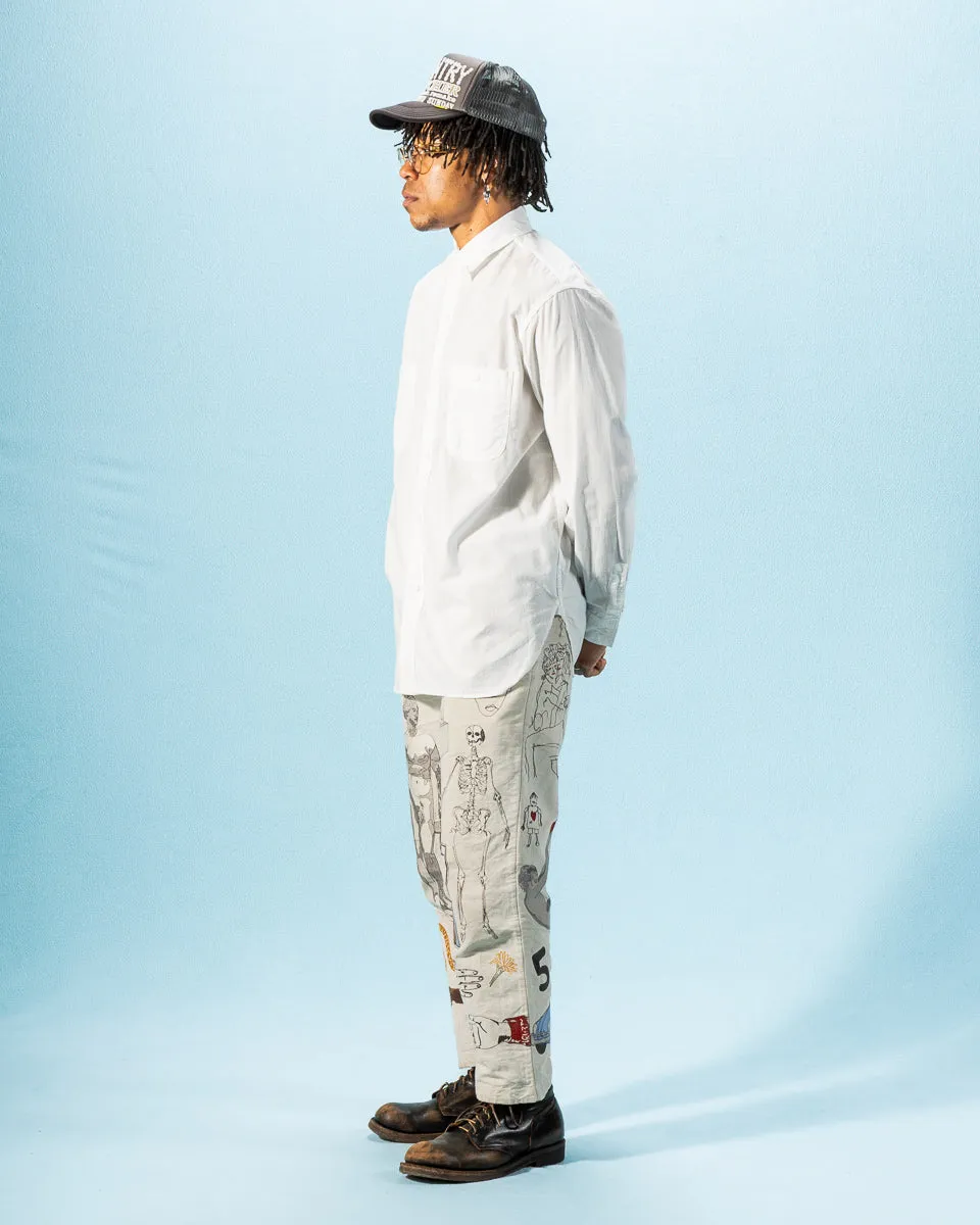 Relax Fit Chambray Work Shirt - White sold by Standard and Strange product image thumbnail 4