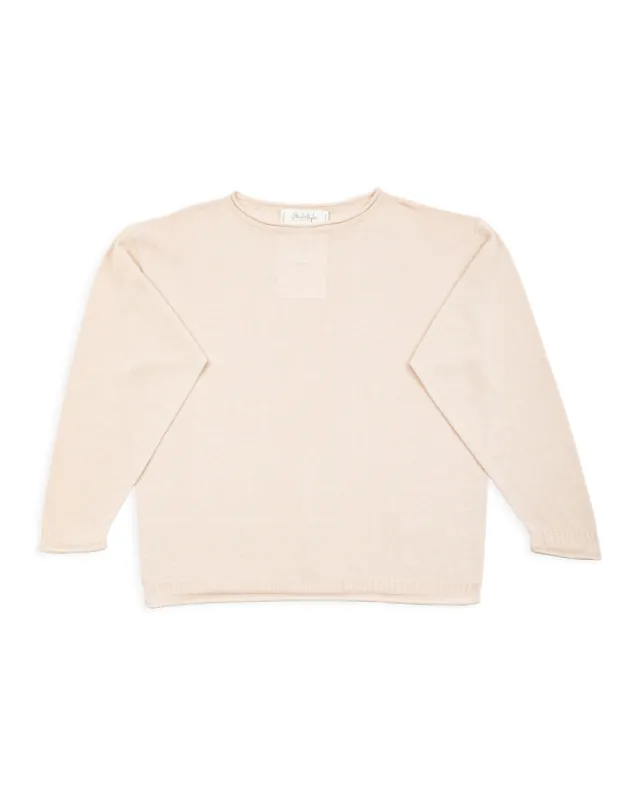 Jyarijyari Silk Pullover - Stone sold by Standard and Strange