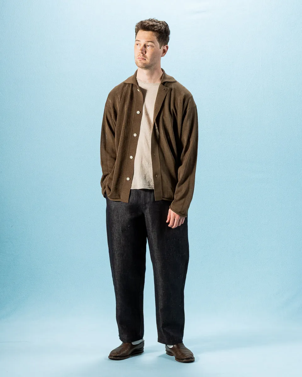 Jyarijyari Silk Collared Shirt - Algae sold by Standard and Strange product image thumbnail 5