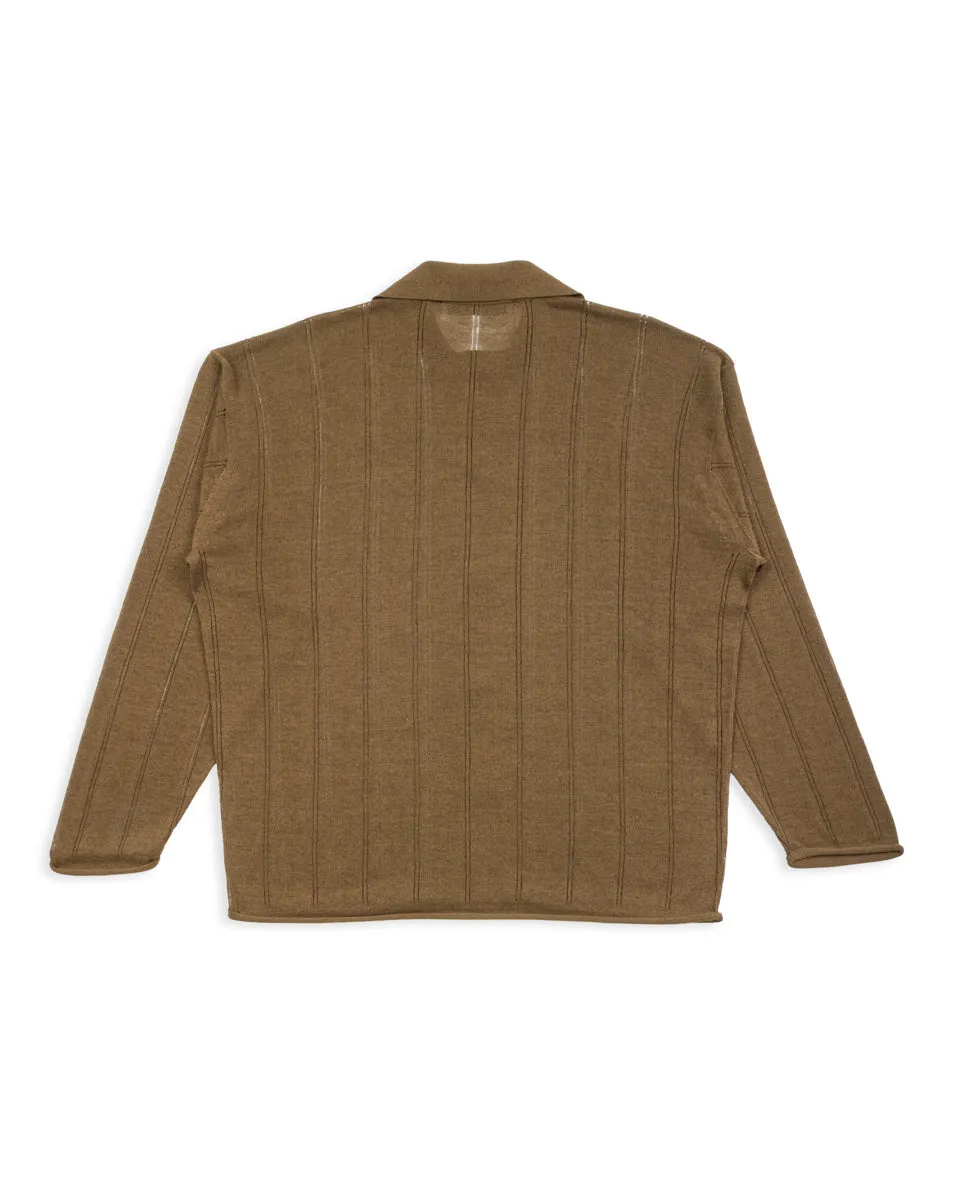 Jyarijyari Silk Collared Shirt - Algae sold by Standard and Strange product image thumbnail 2