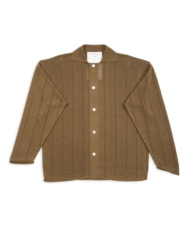 Jyarijyari Silk Collared Shirt - Algae sold by Standard and Strange