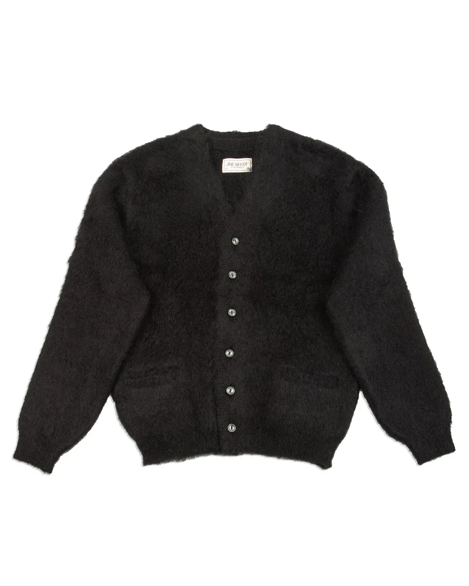 Joe McCoy Mohair Cardigan - Black sold by Standard and Strange