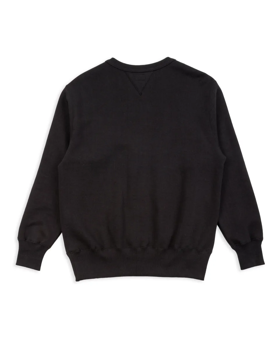 10 oz Loopwheel Crewneck Sweatshirt - Black sold by Standard and Strange product image thumbnail 2
