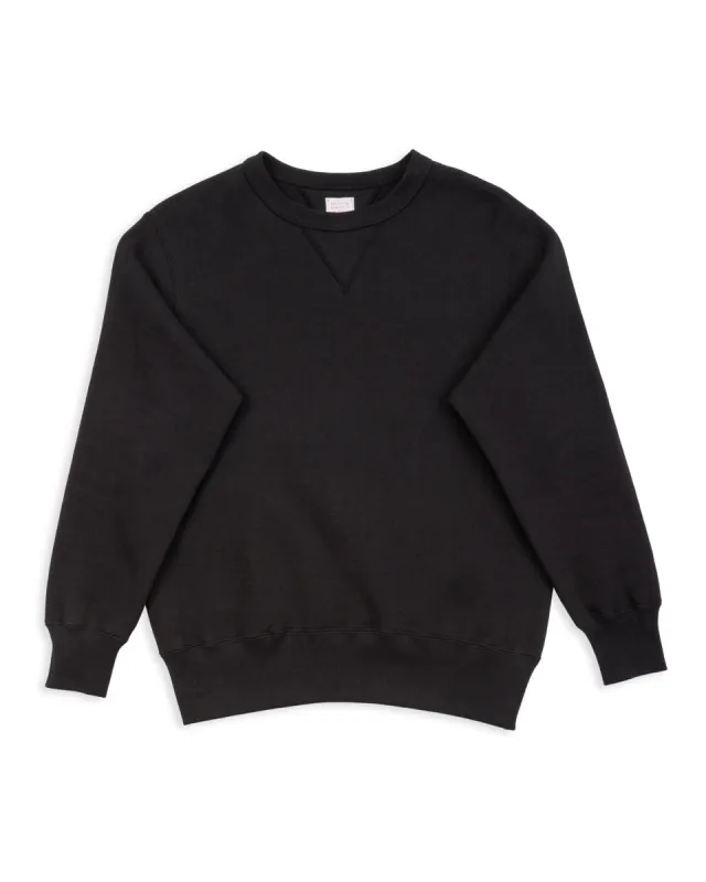 10 oz Loopwheel Crewneck Sweatshirt - Black sold by Standard and Strange