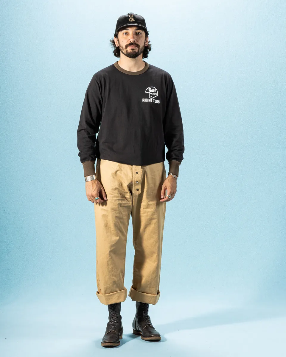 Buco L/S Tee / Riding Togs - Black/Charcoal sold by Standard and Strange product image thumbnail 4