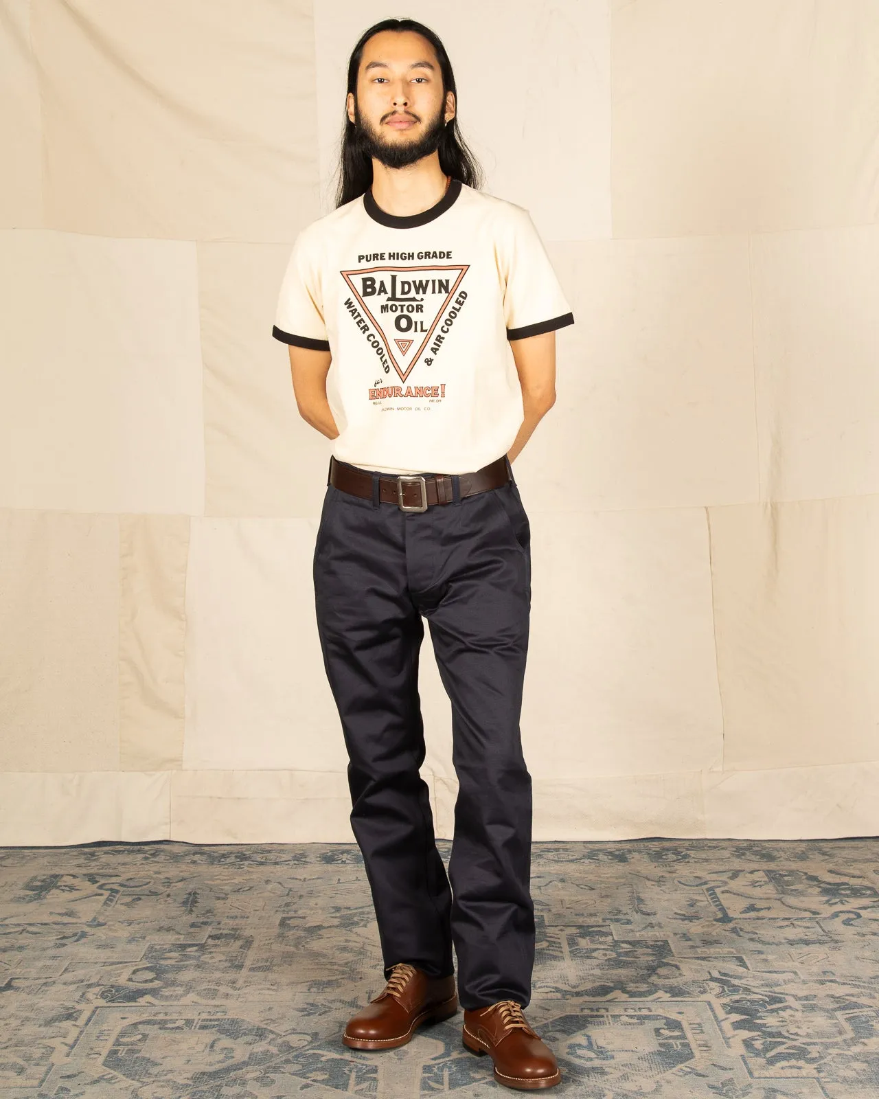 Blue Seal Chinos - Navy sold by Standard and Strange product image thumbnail 3