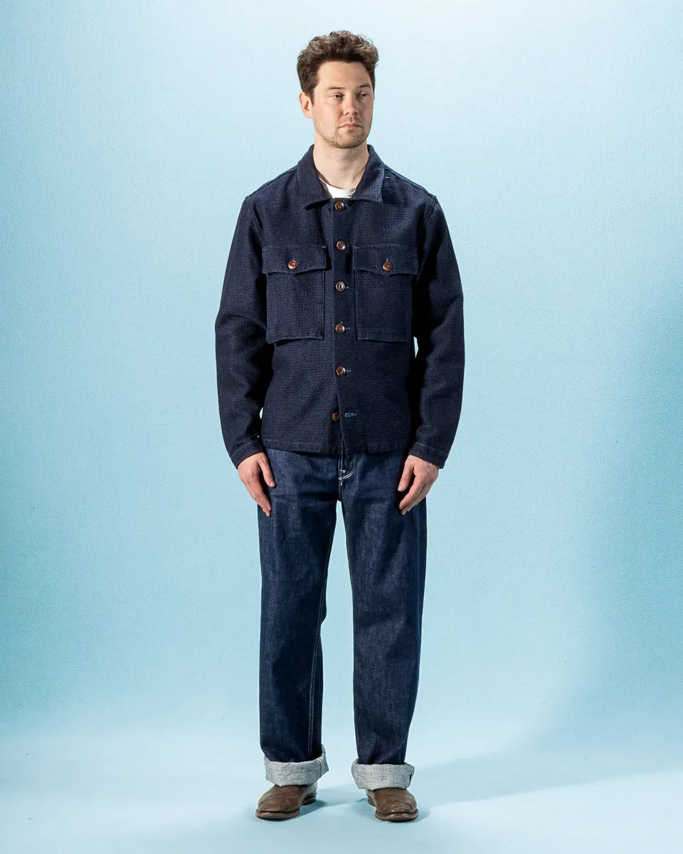 Midway CPO Shirt - Dark Indigo Sashiko sold by Standard and Strange product image thumbnail 3