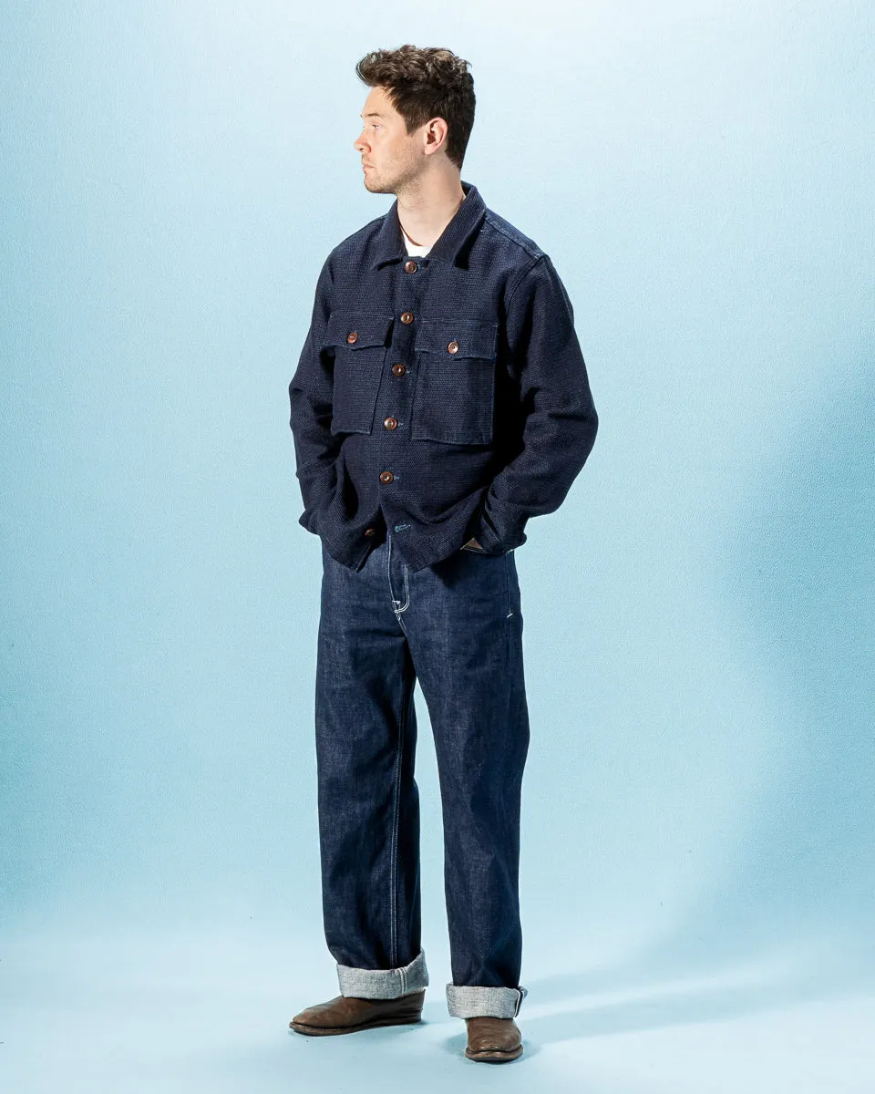 Midway CPO Shirt - Dark Indigo Sashiko sold by Standard and Strange product image thumbnail 4