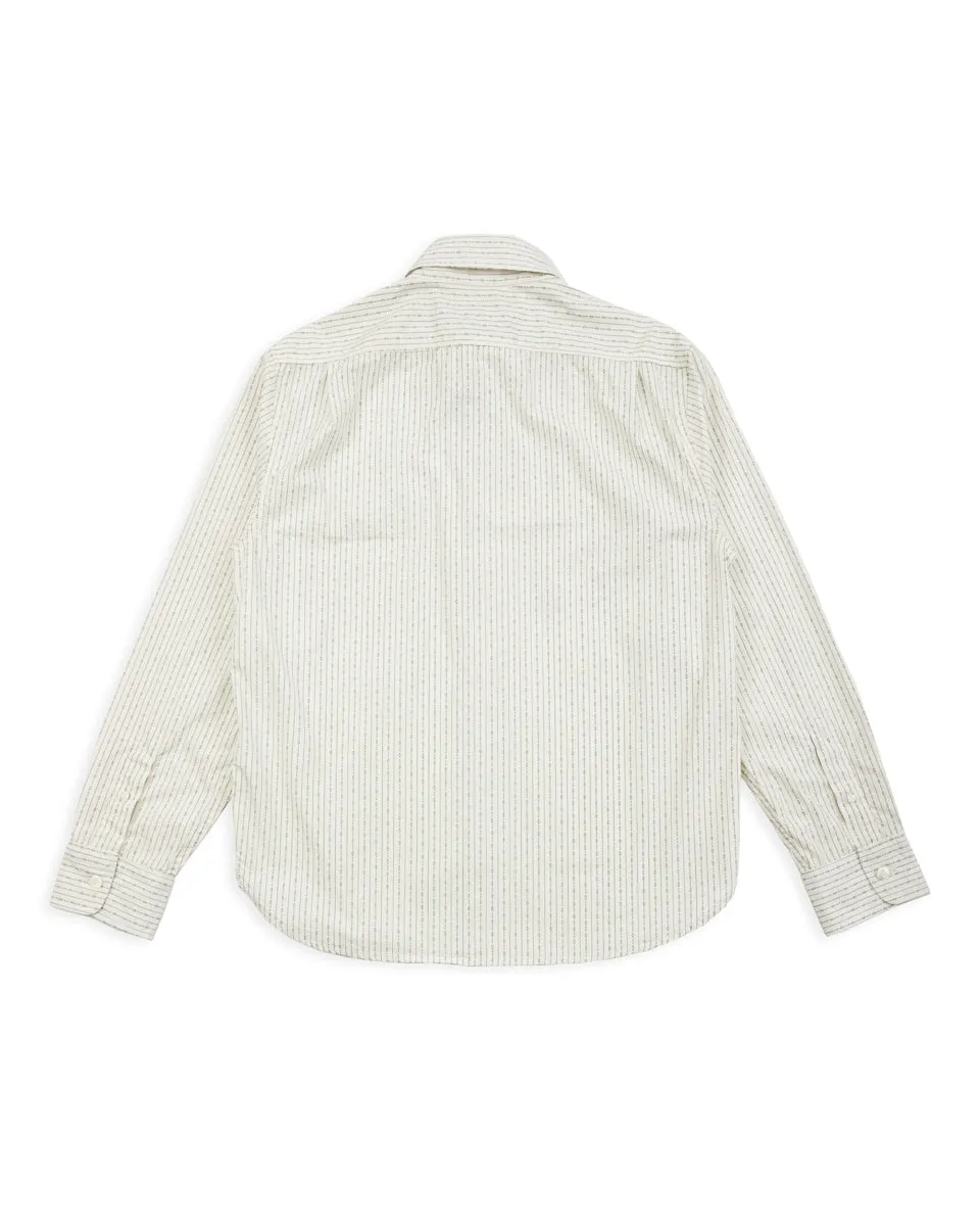 Wells Workshirt - White Stripe sold by Standard and Strange product image thumbnail 2