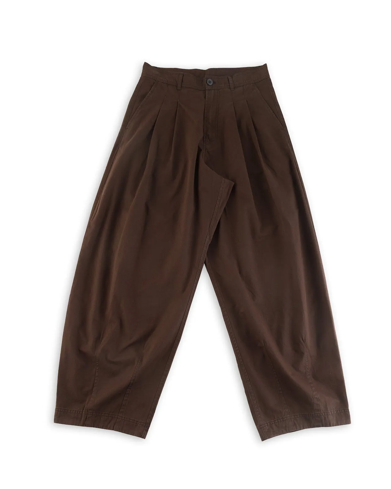 Andrew Wide Cut Trousers - Coffee Drill sold by Standard and Strange