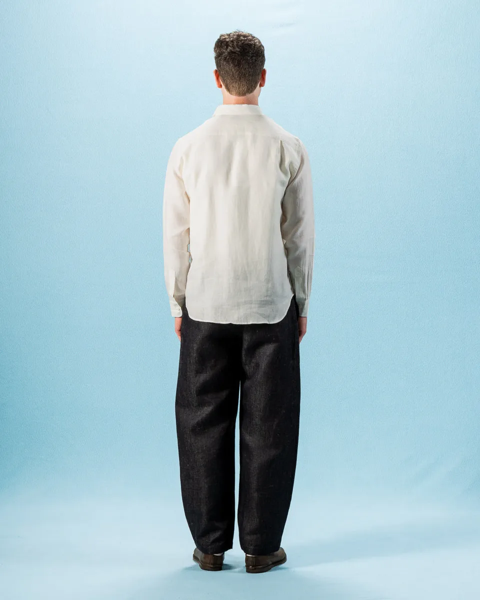 Essential Shirt - Off White Belgian Light Linen sold by Standard and Strange product image thumbnail 5