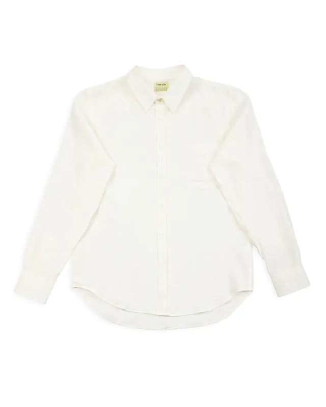 Essential Shirt - Off White Belgian Light Linen sold by Standard and Strange