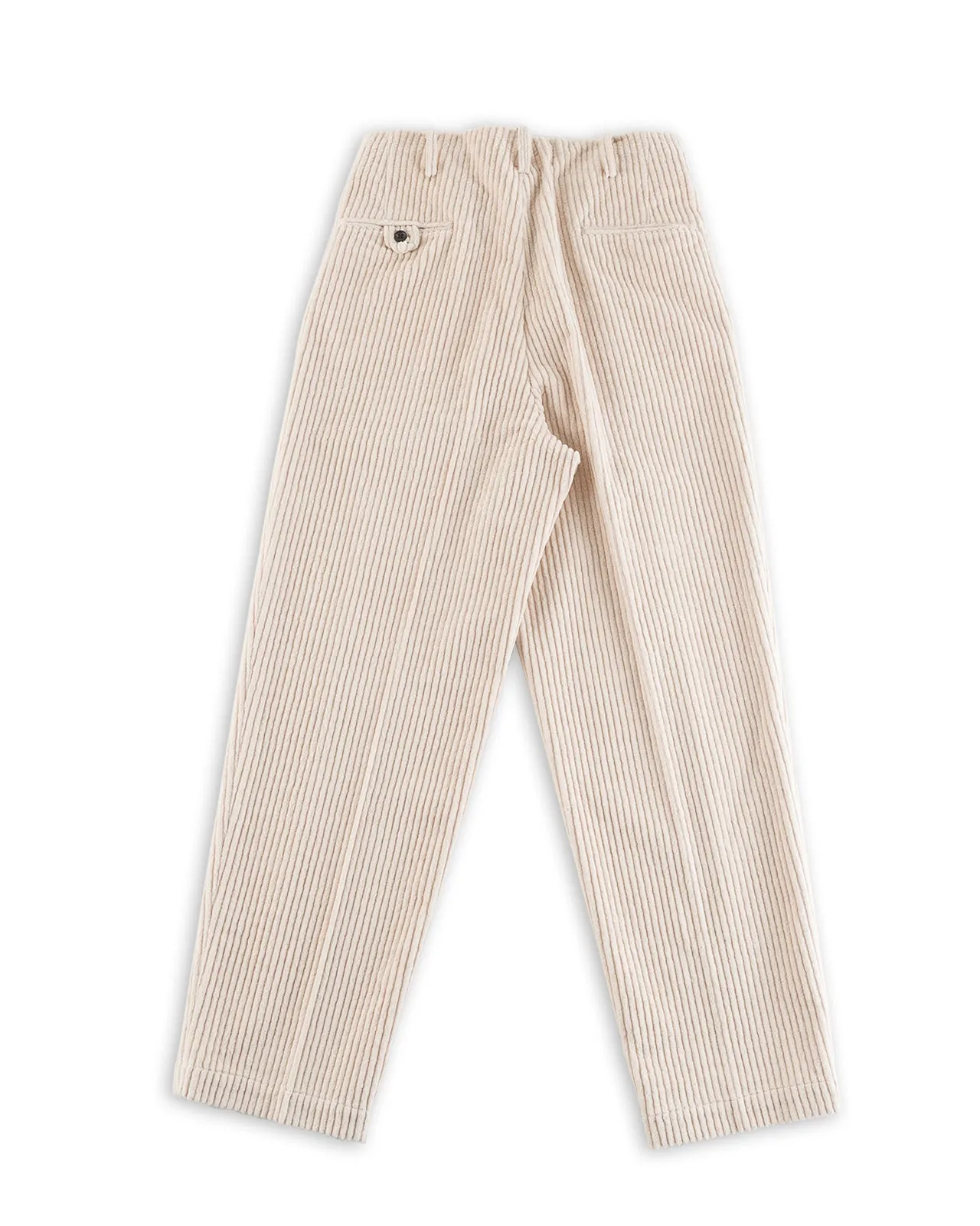 Double Pleats Trousers - White Wide Wale Corduroy sold by Standard and Strange product image thumbnail 2