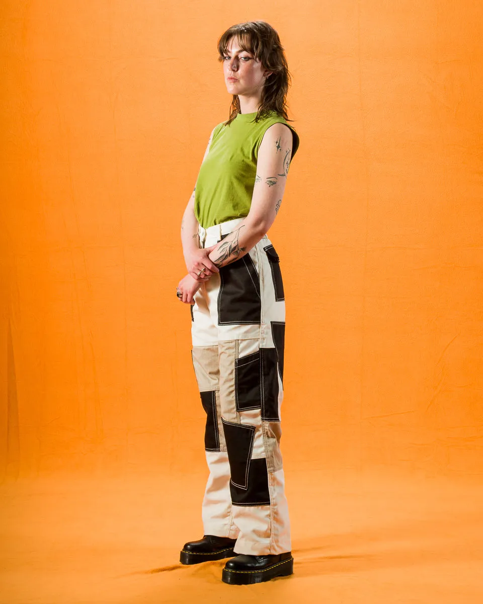 Unisex Freedom Flight Trouser - White/Black sold by Standard and Strange product image thumbnail 4