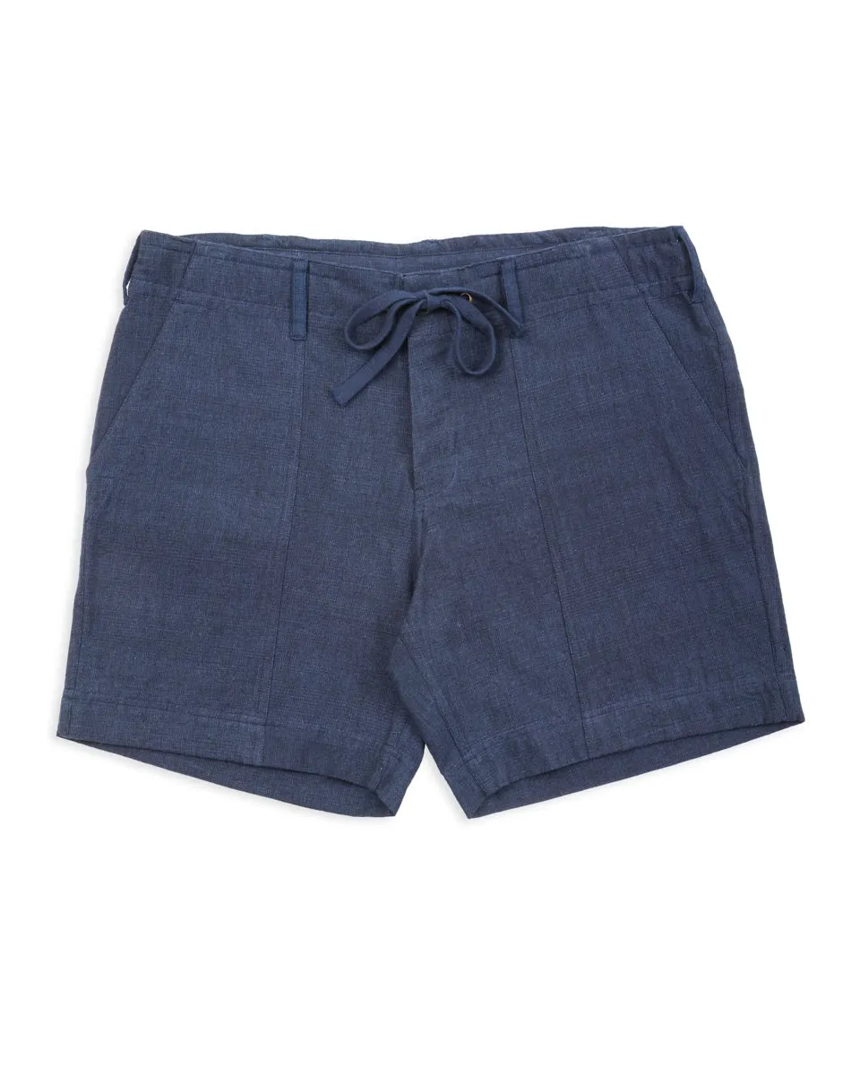Obelisk Short - Iron/Indigo Powerloom Denim sold by Standard and Strange