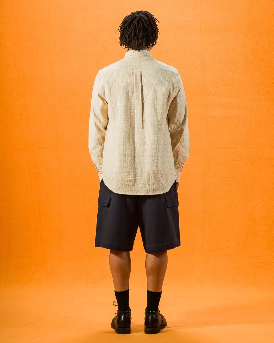 Matty Overshirt - Patchwork Natural/Oat Spacedye sold by Standard and Strange product image thumbnail 5
