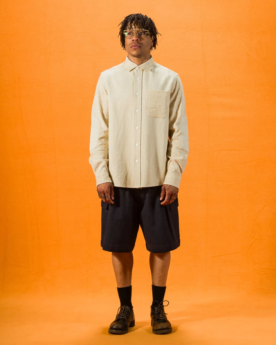 Matty Overshirt - Patchwork Natural/Oat Spacedye sold by Standard and Strange product image thumbnail 4