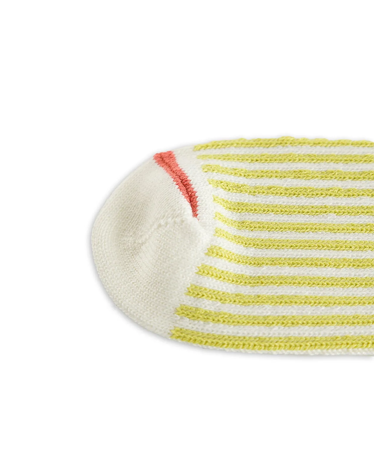 Vertical Stripe Socks - White/Lime sold by Standard and Strange product image thumbnail 4