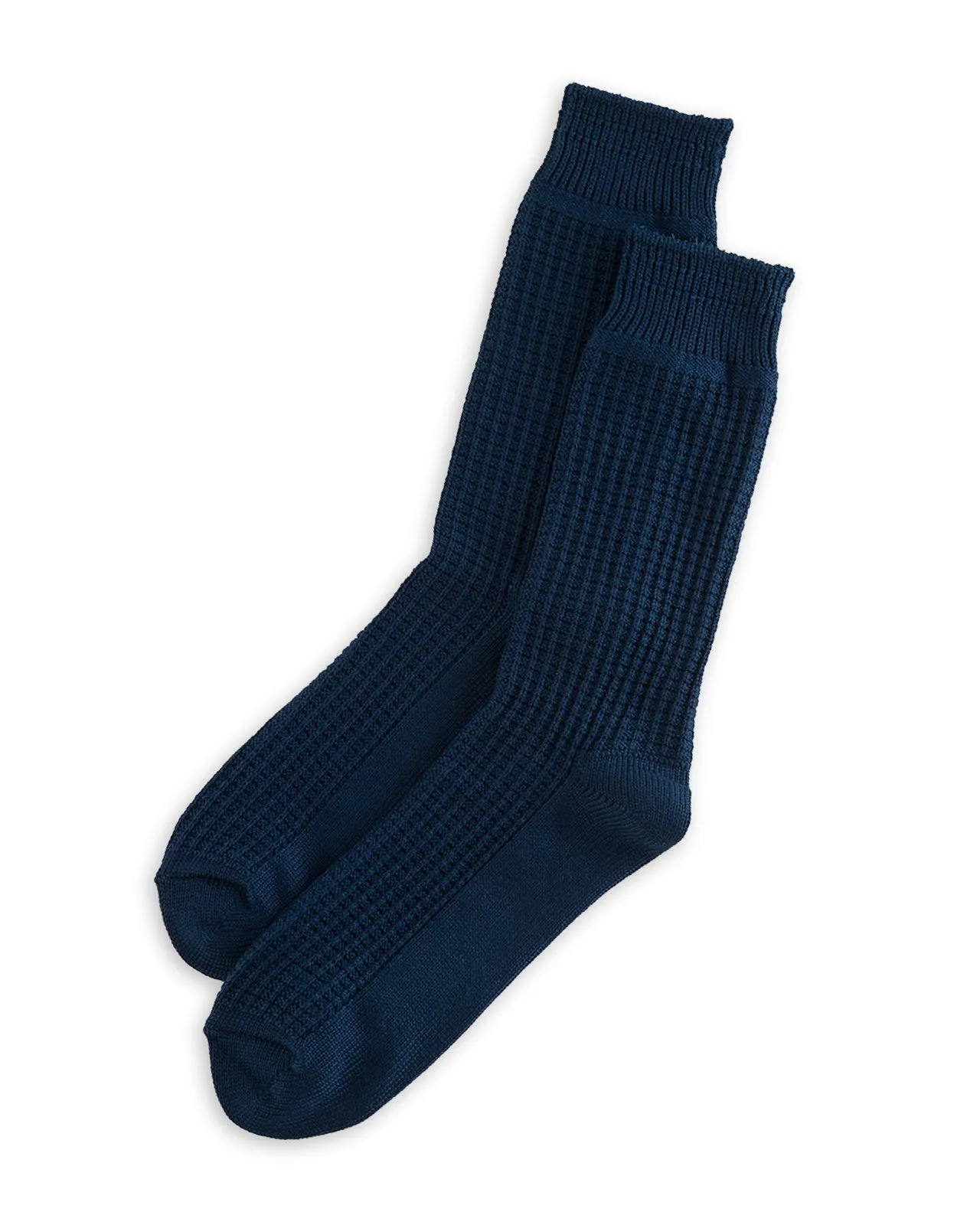 Cotton Waffle Socks - Dull Blue sold by Standard and Strange product image thumbnail 2