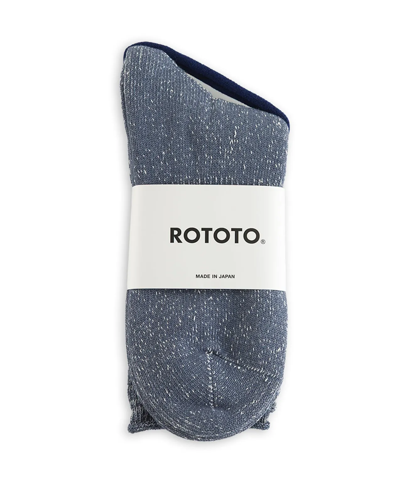 Washi Pile Crew Socks - Slate Blue sold by Standard and Strange