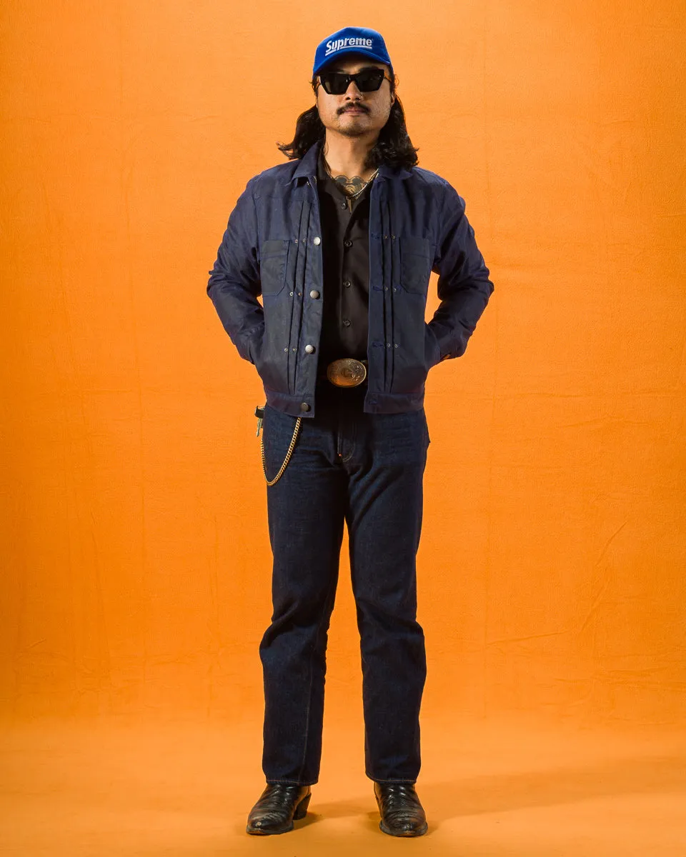 RJ-1 Jacket - Navy Waxed Canvas sold by Standard and Strange product image thumbnail 5