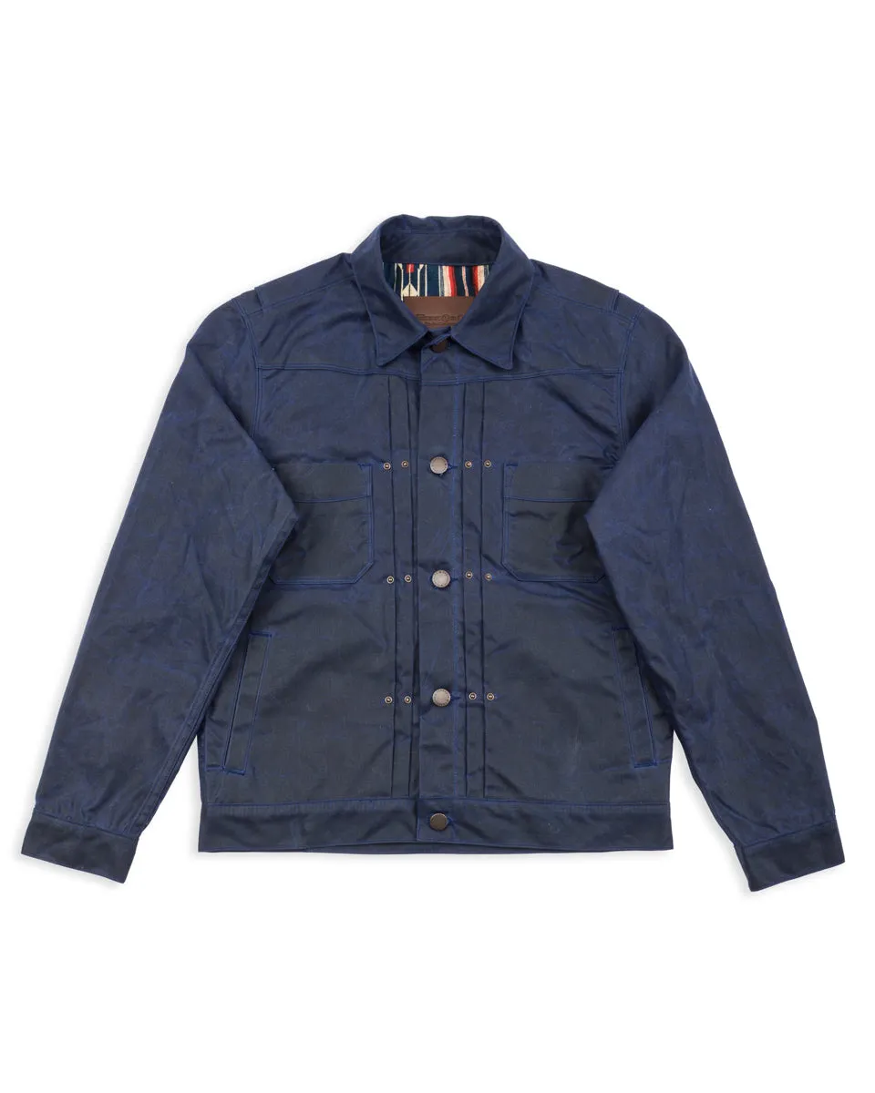 RJ-1 Jacket - Navy Waxed Canvas sold by Standard and Strange