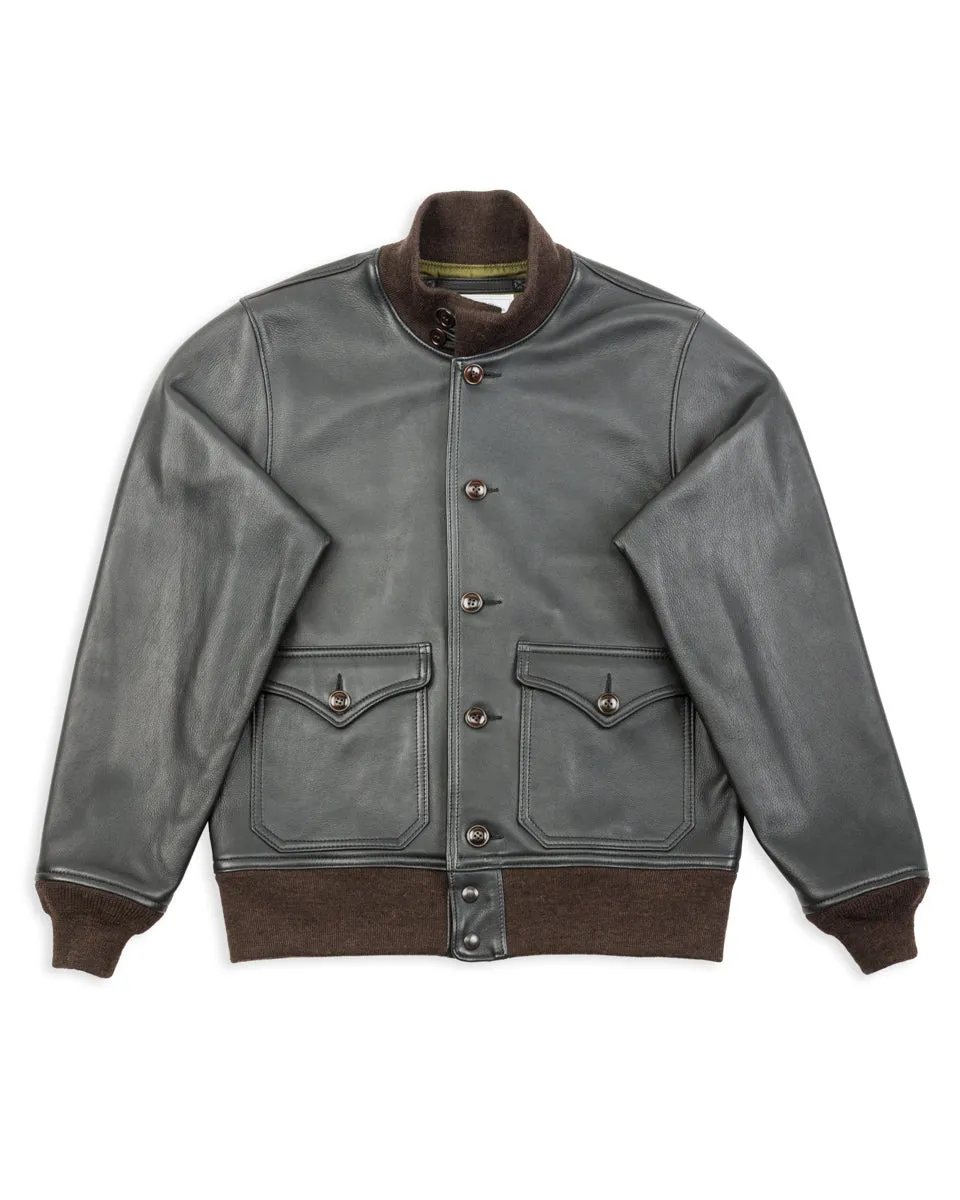 Sheepskin Type A-1 - Black sold by Standard and Strange