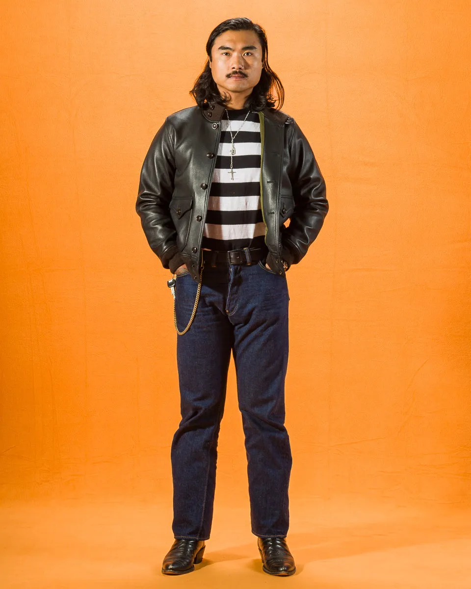 Sheepskin Type A-1 - Black sold by Standard and Strange product image thumbnail 3