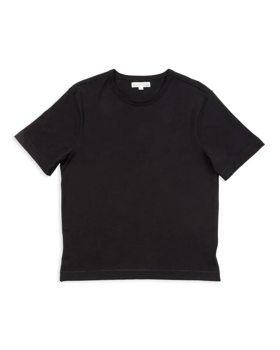 6.8oz Sturdy Jersey T-Shirt - Deep Black sold by Standard and Strange