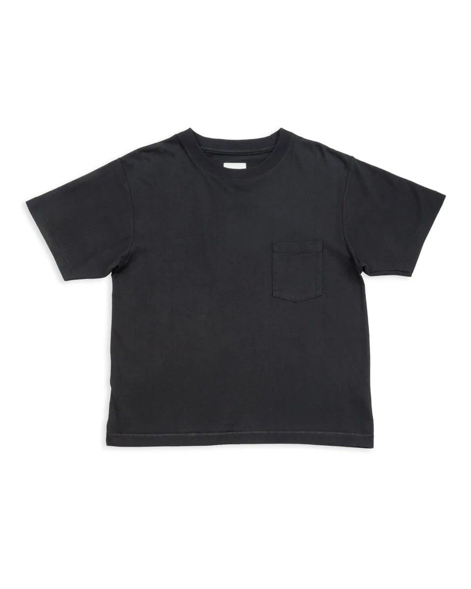 Bowl Tee - Black Cotton/Hemp sold by Standard and Strange