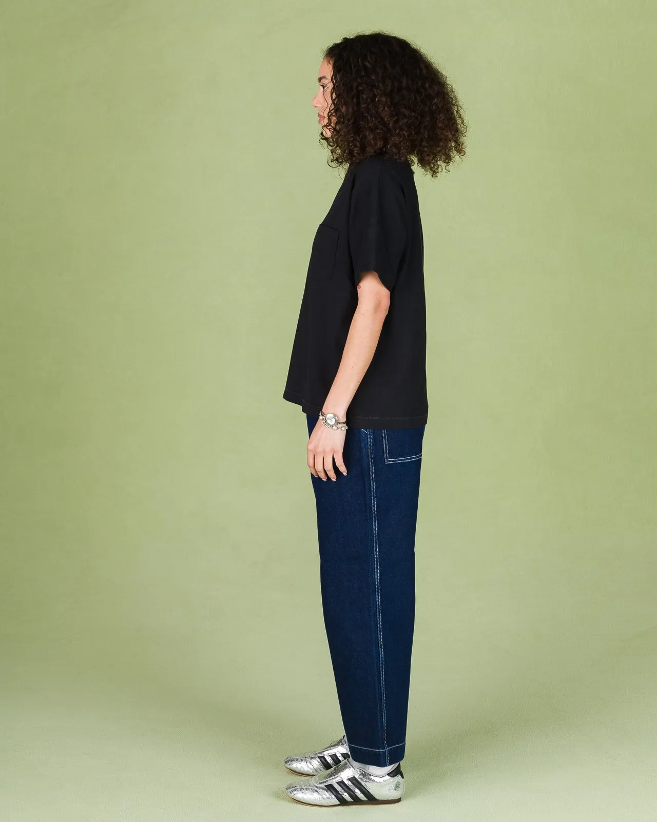 Bowl Tee - Black Cotton/Hemp sold by Standard and Strange product image thumbnail 3