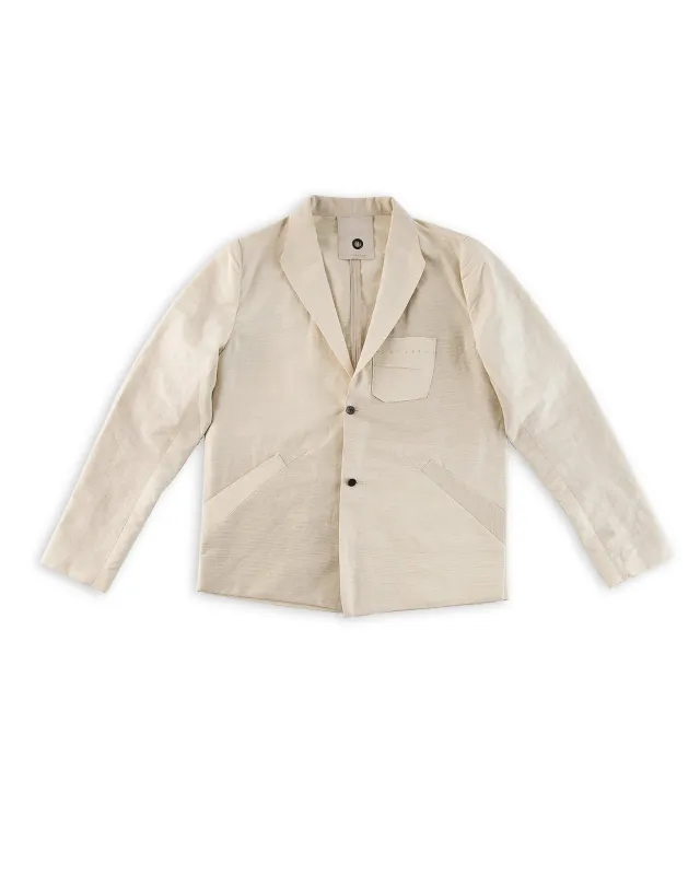 Anacapa Blazer - Tamashi Cotton/Linen Ecru sold by Standard and Strange