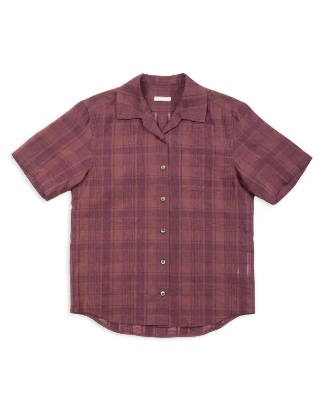 Short Sleeve Check Shirt - Brown sold by Standard and Strange