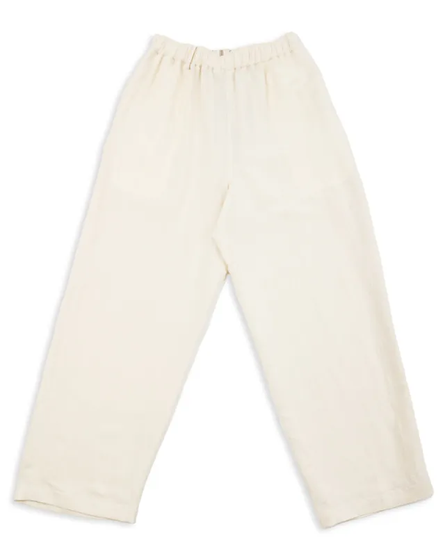 Bamboo Linen Easy Trousers - Beige sold by Standard and Strange