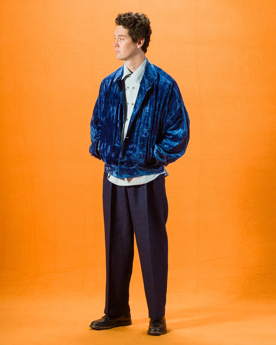 Silk Velvet Blouson - Ryukyu Indigo sold by Standard and Strange product image thumbnail 3