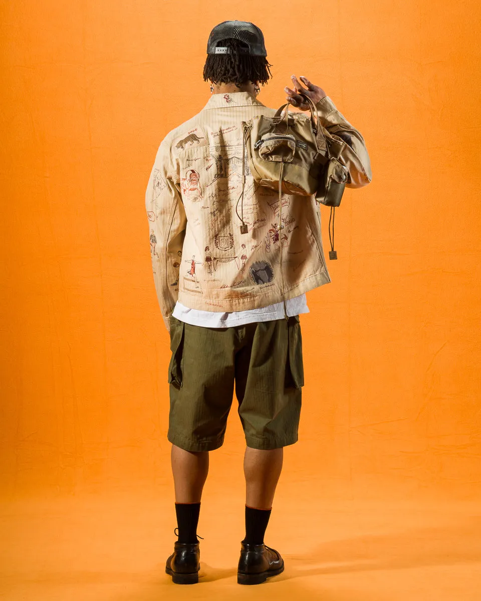 All Scarf Tote with Pouches - Beige sold by Standard and Strange product image thumbnail 5