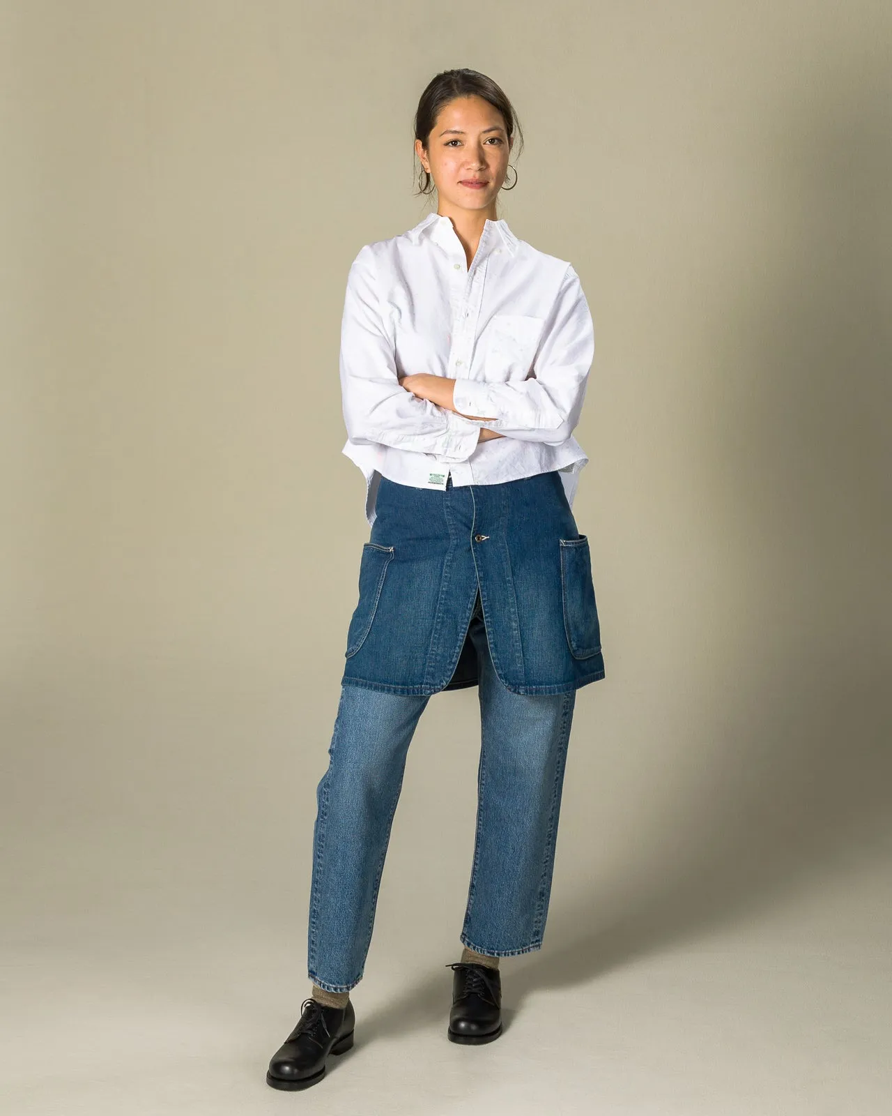 Denim Overlap Skirt - Denim Used sold by Standard and Strange product image thumbnail 4