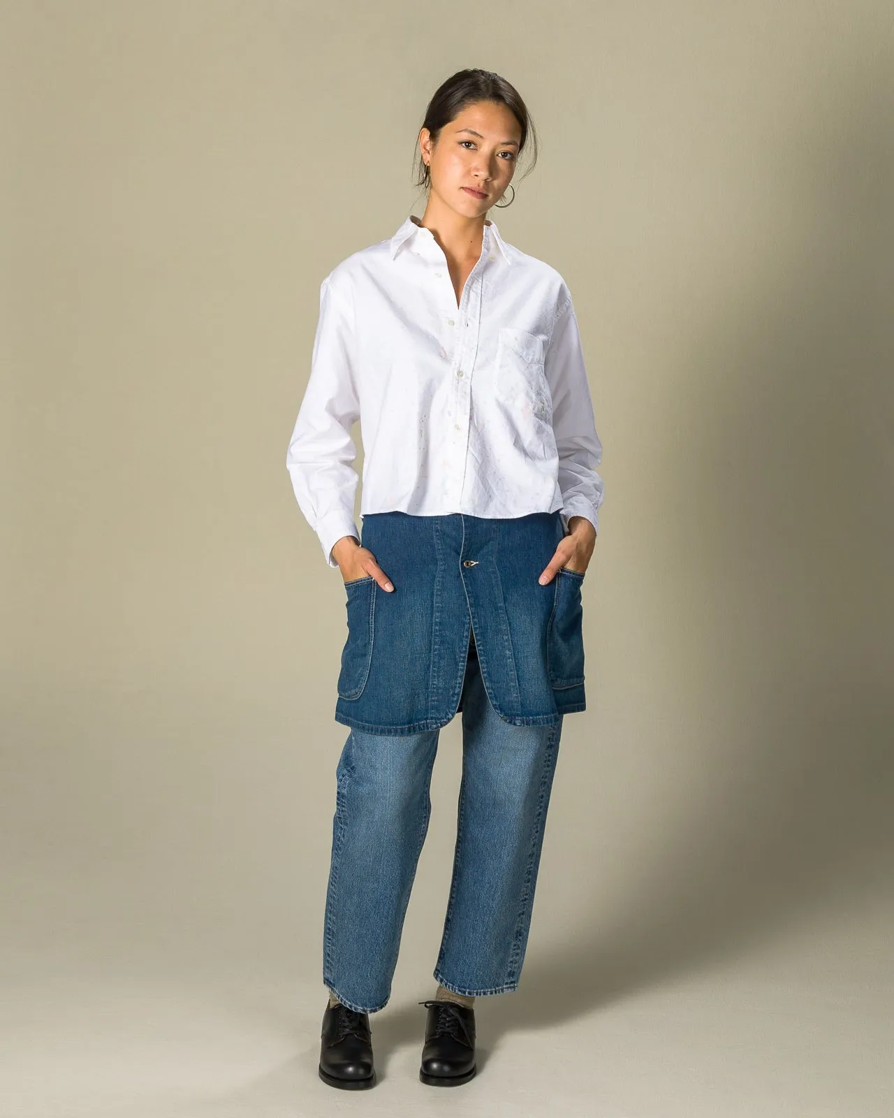 Denim Overlap Skirt - Denim Used sold by Standard and Strange product image thumbnail 3