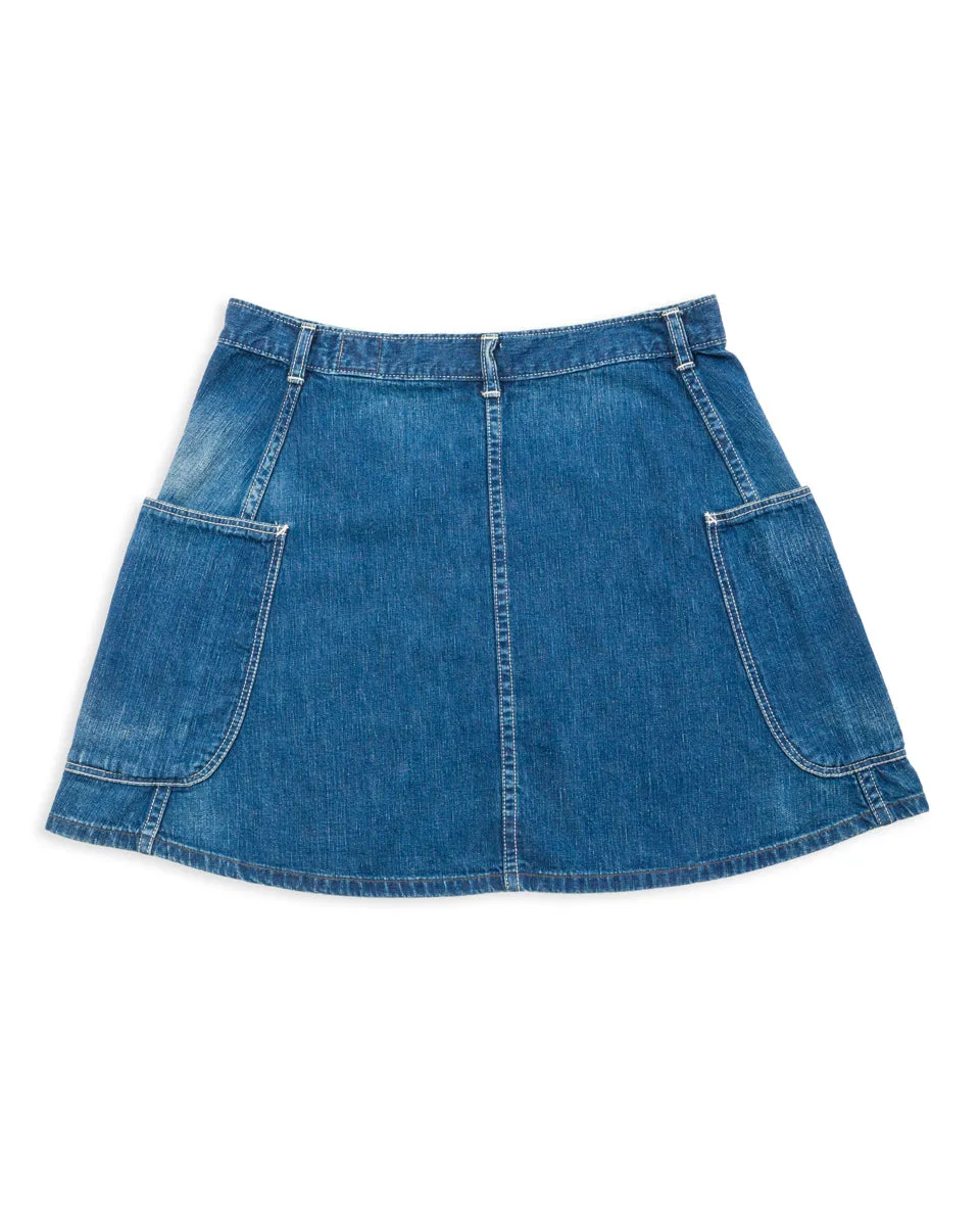 Denim Overlap Skirt - Denim Used sold by Standard and Strange product image thumbnail 2