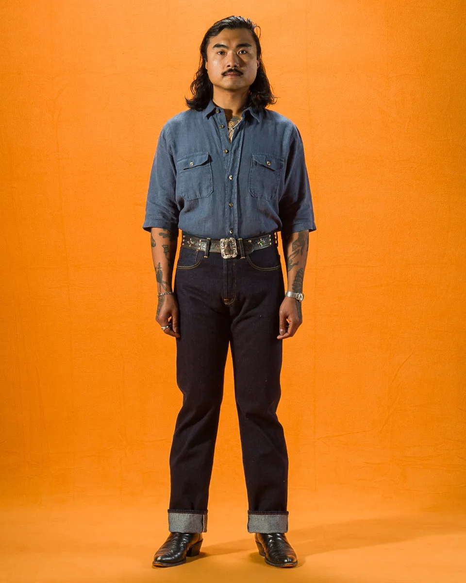 Kirk Straight Fit -14oz No.9 Selvedge Rinsed sold by Standard and Strange product image thumbnail 3