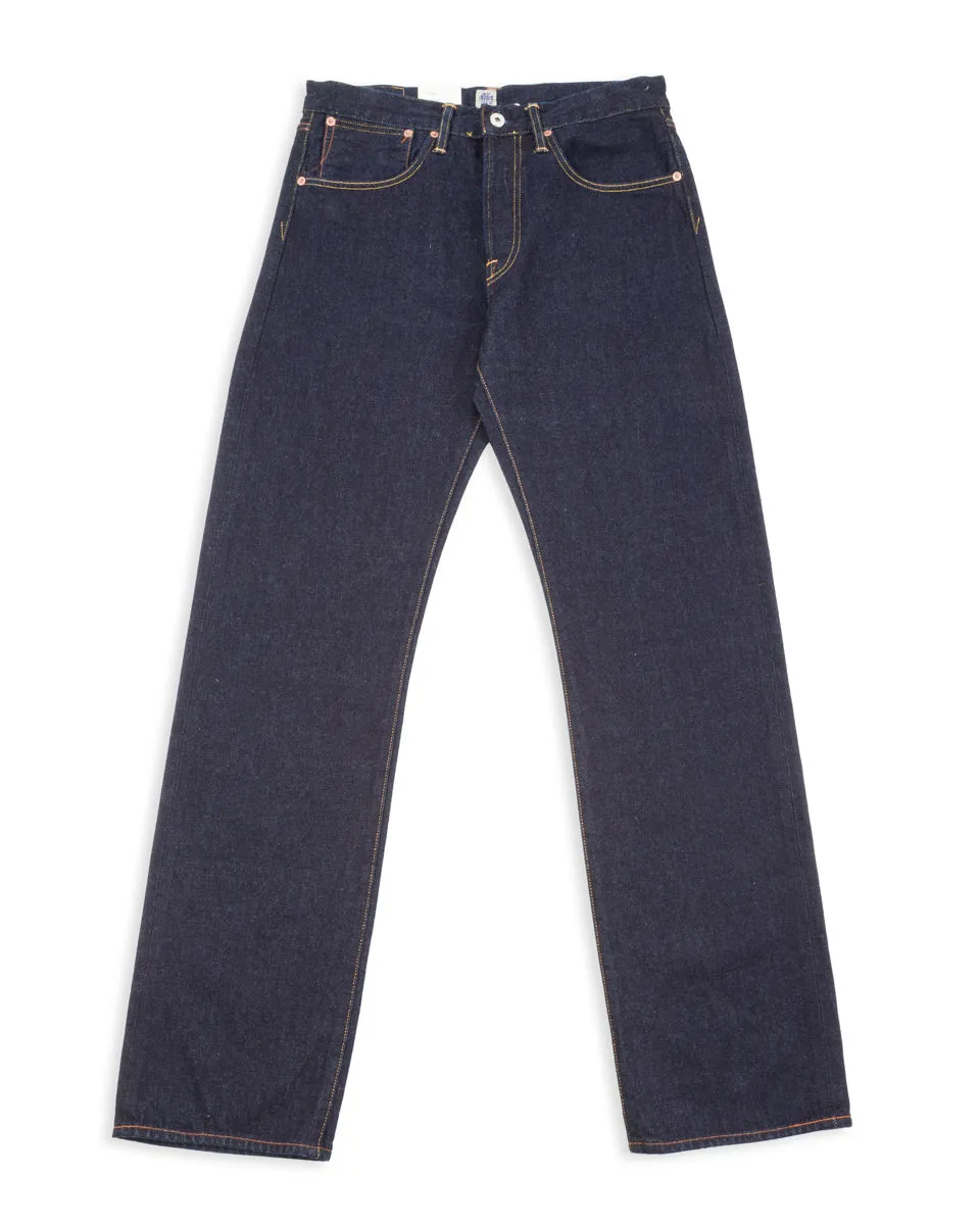Kirk Straight Fit -14oz No.9 Selvedge Rinsed sold by Standard and Strange